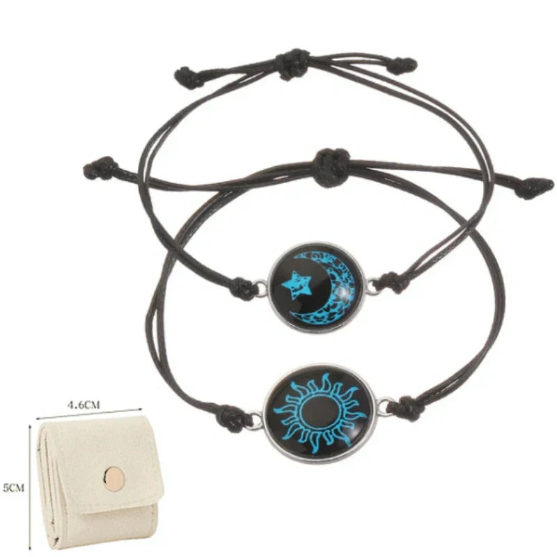 Слънце и Луна – Една душа. 💞 Гривни за двойки, които се свързват въпреки разстоянието.