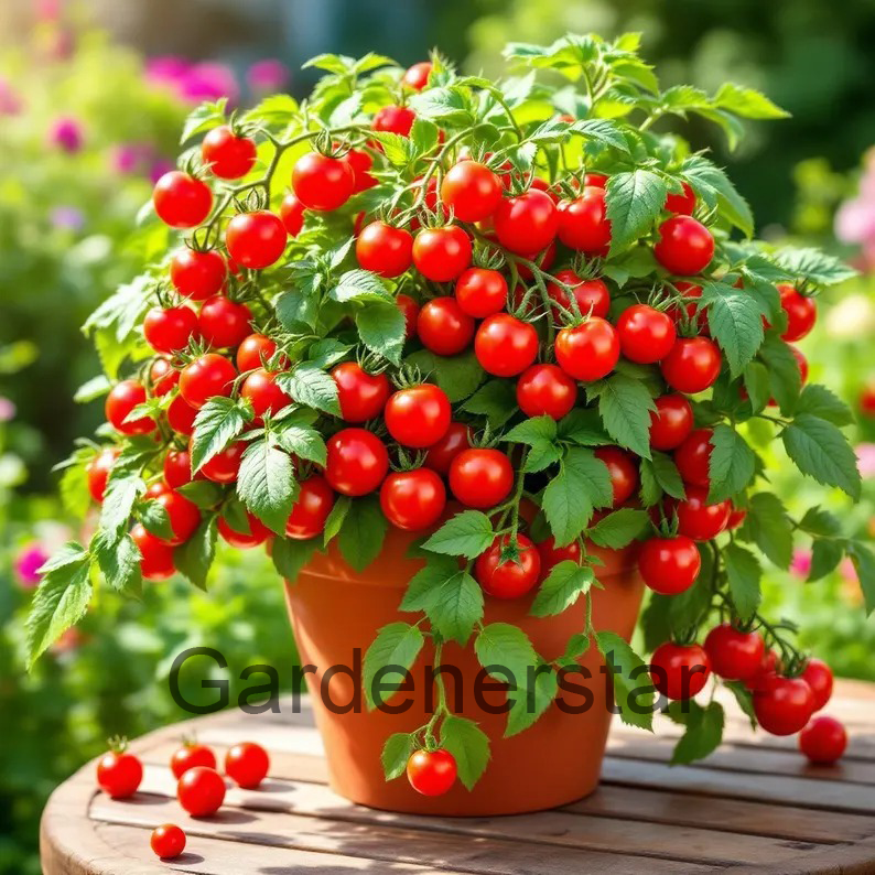 🍅🍅Semillas de tomates enanos en macetas-ES