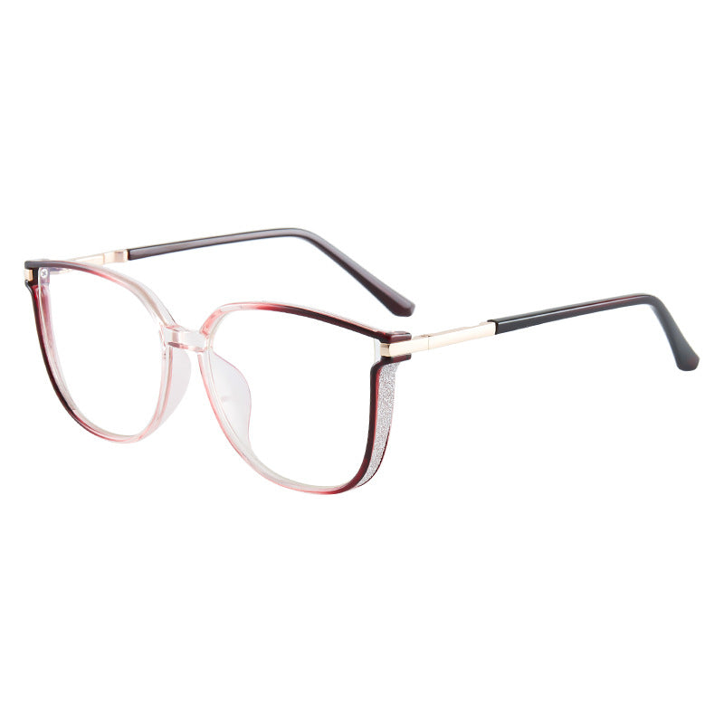✨Modne damskie okulary HD z dużą ramką chroniące przed niebieskim światłem-TAB