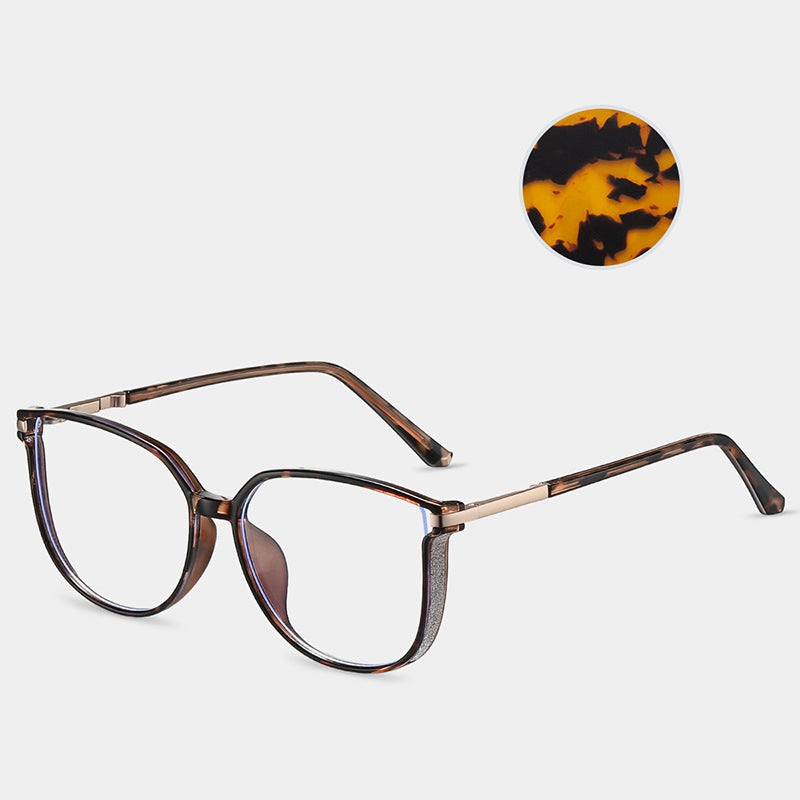 ✨Modne damskie okulary HD z dużą ramką chroniące przed niebieskim światłem-TAB