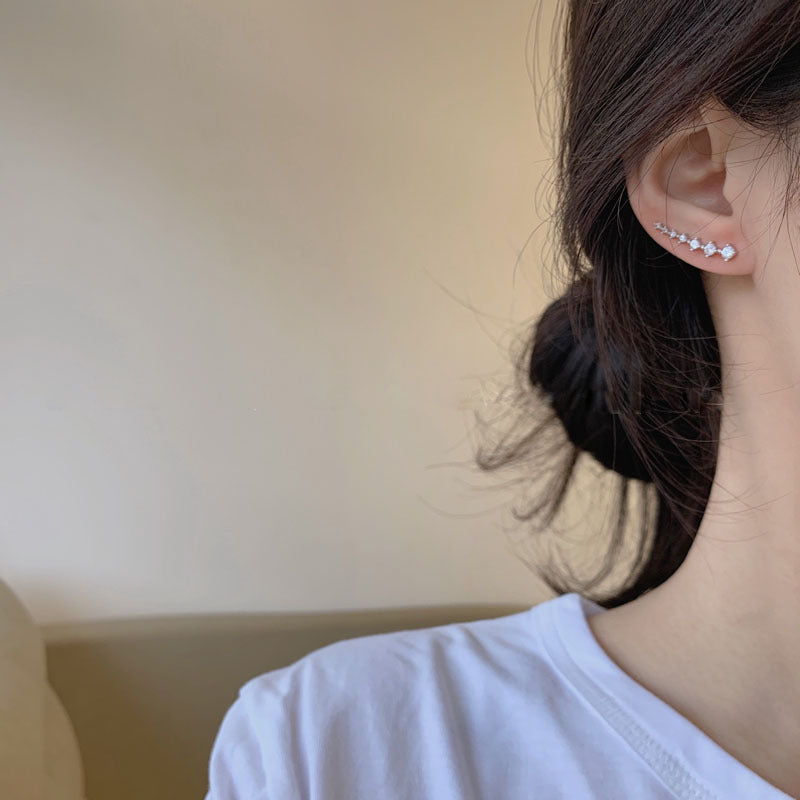 💖Зимна разпродажба 40% отстъпка🌟Обеци със седем звезди и диаманти