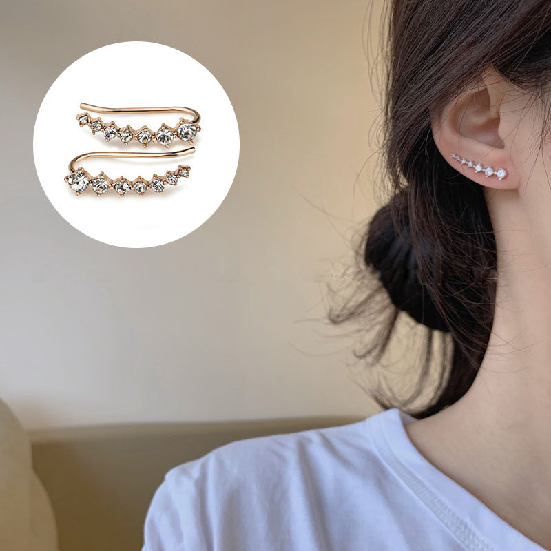 💖Зимна разпродажба 40% отстъпка🌟Обеци със седем звезди и диаманти