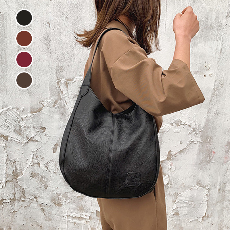 【🎊2025】 jauni produkti】👜Sieviešu vintage mīkstas ādas lielas ietilpības plecu somas-LV