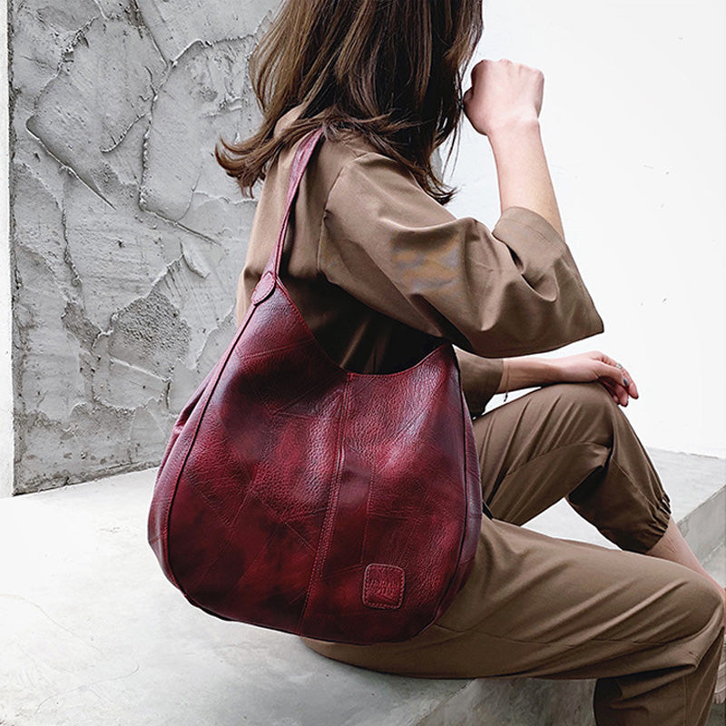 【🎊2025】 jauni produkti】👜Sieviešu vintage mīkstas ādas lielas ietilpības plecu somas-LV