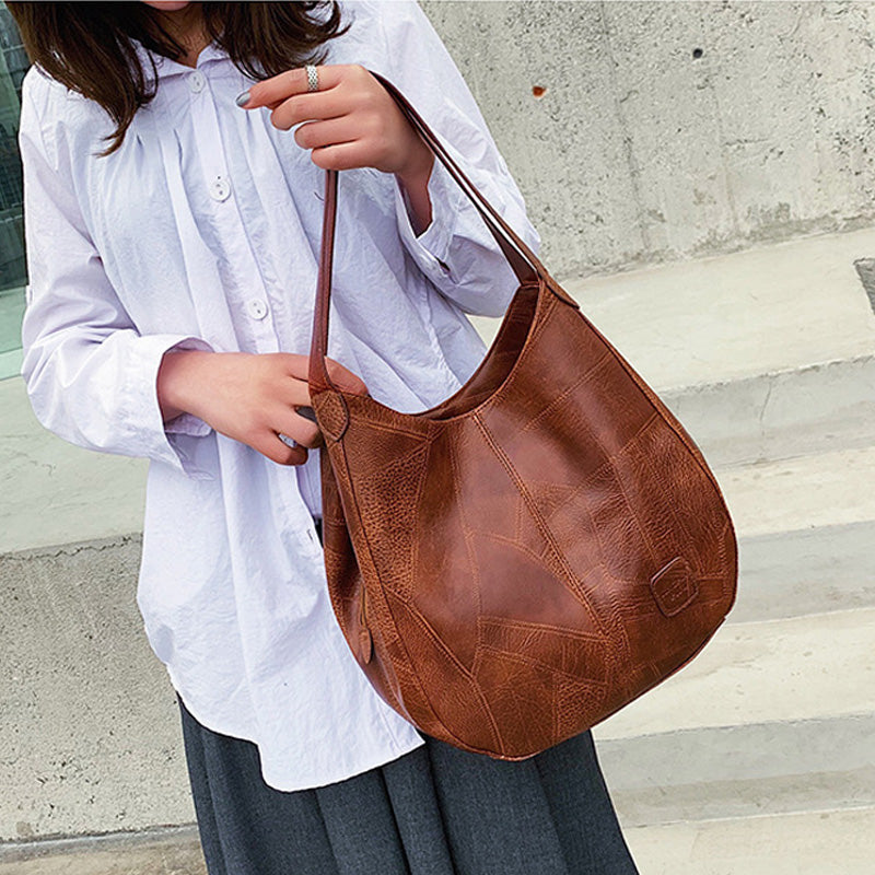 【🎊2025】 jauni produkti】👜Sieviešu vintage mīkstas ādas lielas ietilpības plecu somas-LV