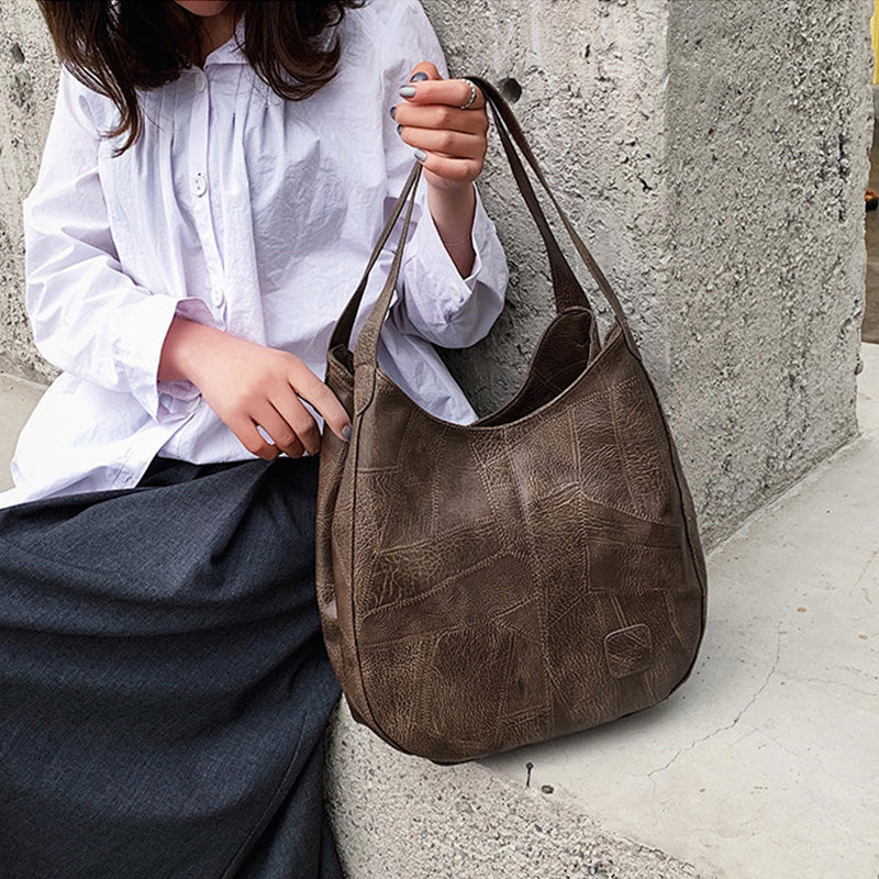 【🎊2025】 jauni produkti】👜Sieviešu vintage mīkstas ādas lielas ietilpības plecu somas-LV