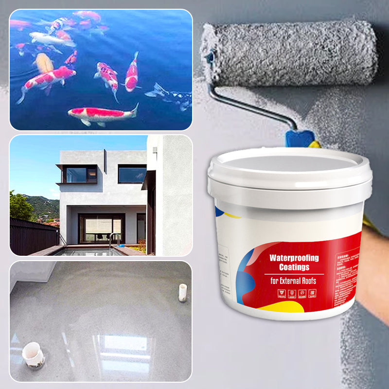 【✨Idealny materiał do hydroizolacji】☔Mocna wodoodporna powłoka odporna na wysokie temperatury