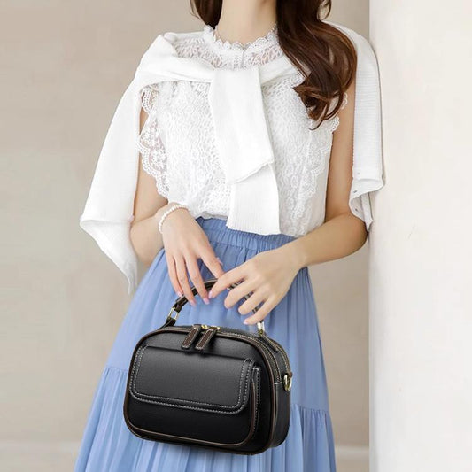 【🎊Нови продукти 30% отстъпка】👜Елегантна двупластова чанта през рамо с широка презрамка