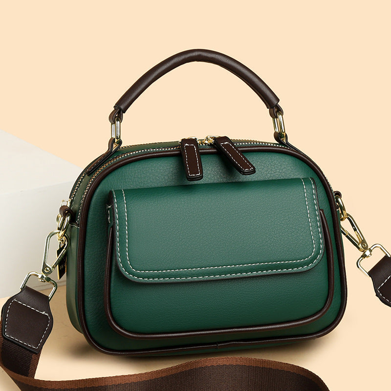 【🎊Нови продукти 30% отстъпка】👜Елегантна двупластова чанта през рамо с широка презрамка