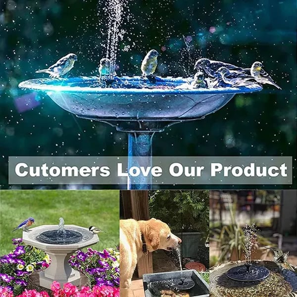 ☀ПОСЛЕДЕН ДЕН НА ПРОДАЖБАТА – 🐦️⛲Компактна соларна помпа за фонтан с птици – поддържайте градината си жива!