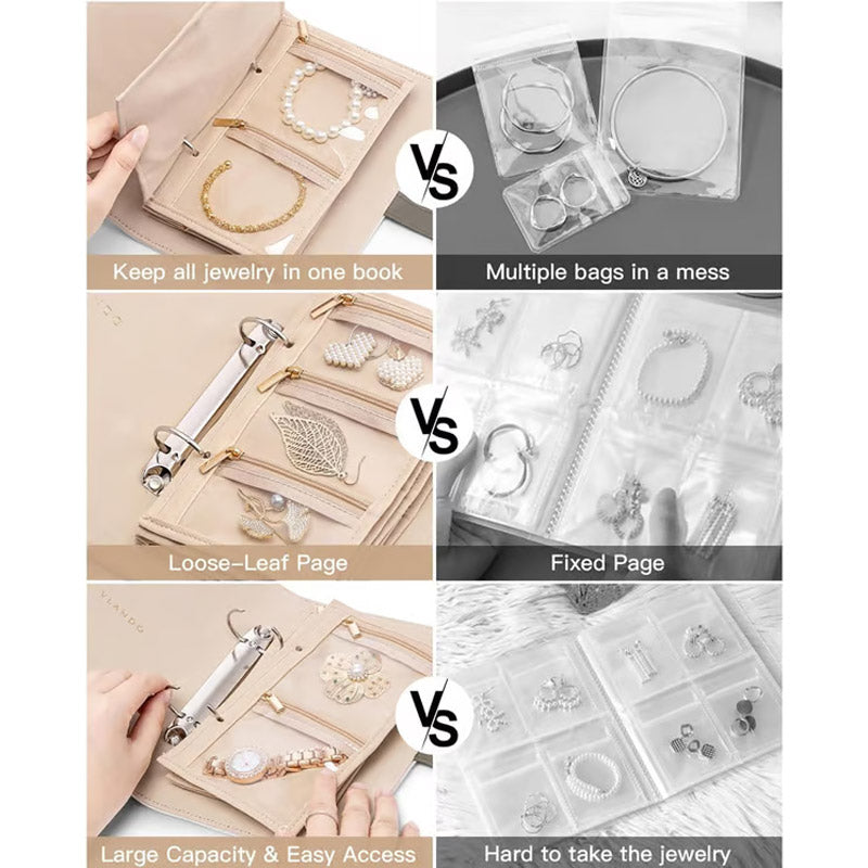 Елегантна преносима чанта за съхранение на бижута с кариран мотив