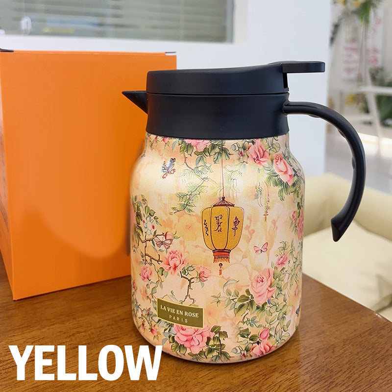 🍵1000 ml вакуумно изолиран чайник с цедка-BG