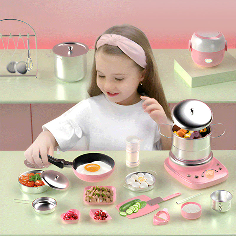 🍳Mini kuchnia (zabawki dla dzieci) - zestaw 22 elementów