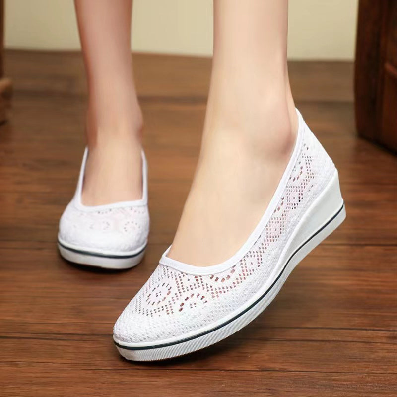 Zapatos de plataforma transpirables y antideslizantes para mujer.-ES