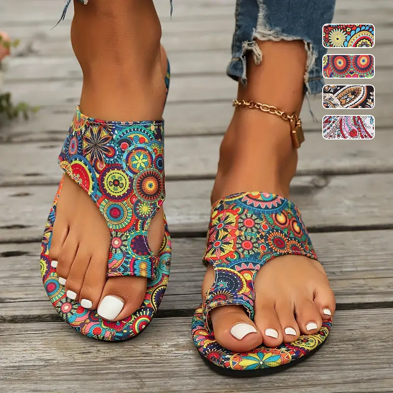 🔥Sandalias planas ortopédicas ligeras para mujer-ES