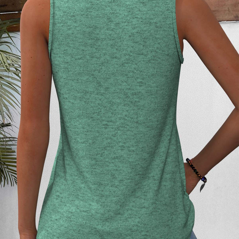 👚Camiseta sin mangas con cuello en V para mujer-ES