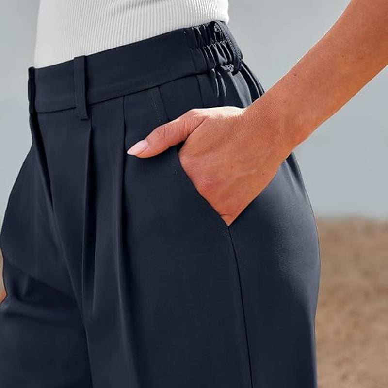 🌸Damskie spodnie z wysokim stanem i prostymi nogawkami👖