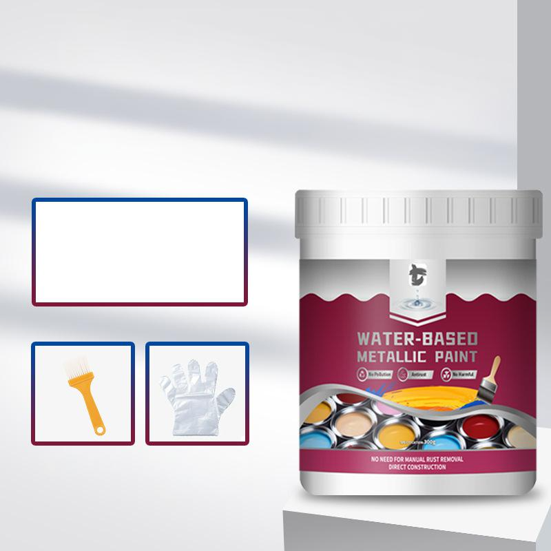 ⏳Специално за ограничено време⏰Метална боя за преобразуване на ръжда – Един слой спира ръждата, без шлайфане, без изпарения. Изсъхва до гладък метален финиш. Идеална за градински инструменти и порти. 🔨🛡️