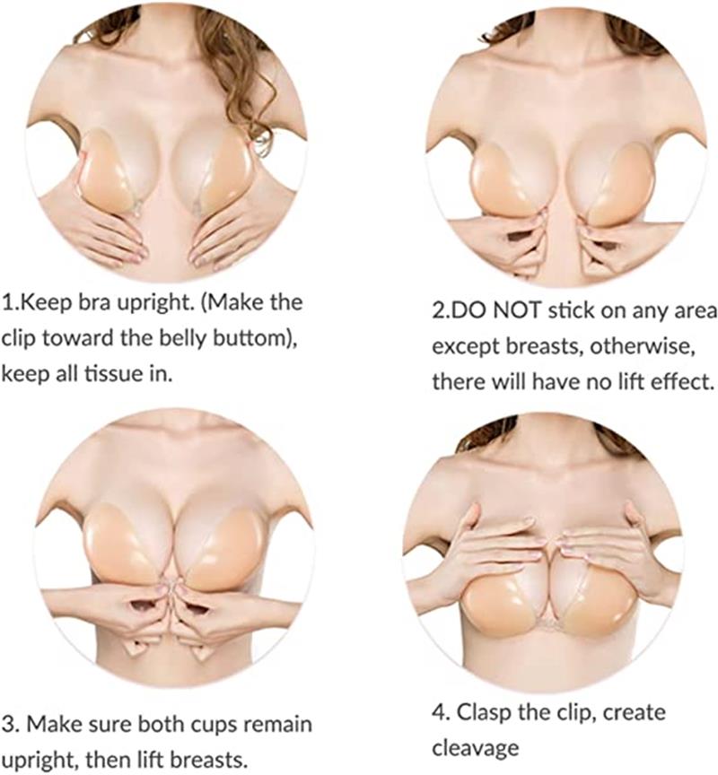 👙 Nematoma, lipni „push-up“ liemenėlė-LT