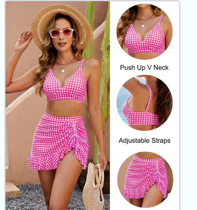 🔥👙Aukšto liemens bikinio komplektai moterims, kontroliuojančioms pilvuką ir languoti💖-LT