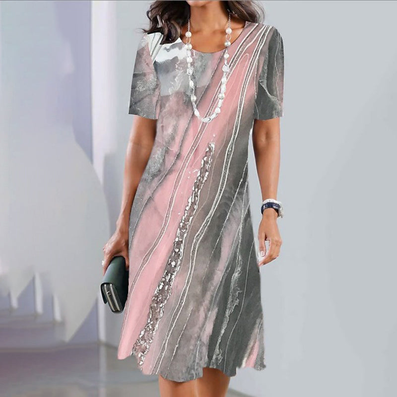 🌹Collar de rosas gratis🌸Vestido estampado casual y versátil para mujer-ES