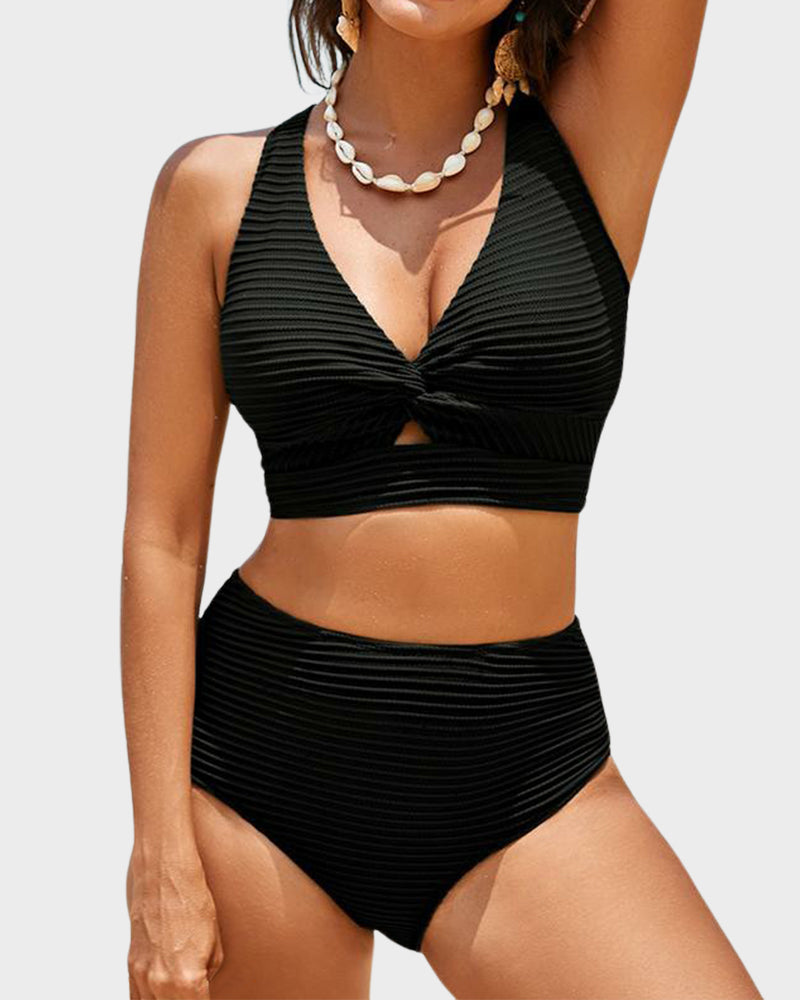 👙Komplet bikinijev z visokim pasom-SI