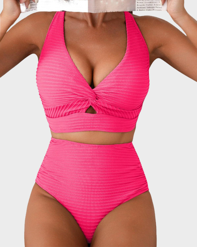 👙Komplet bikinijev z visokim pasom-SI
