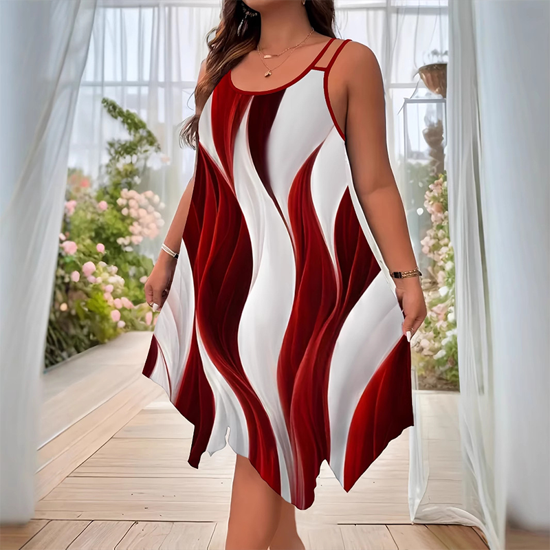 Vestido midi de mujer de moda-ES