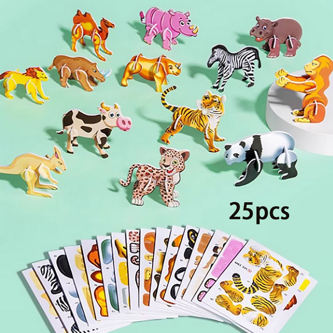 🎁Ostatni dzień promocji - 50% zniżki🔥Edukacyjne puzzle 3D z kreskówek z 2025 roku