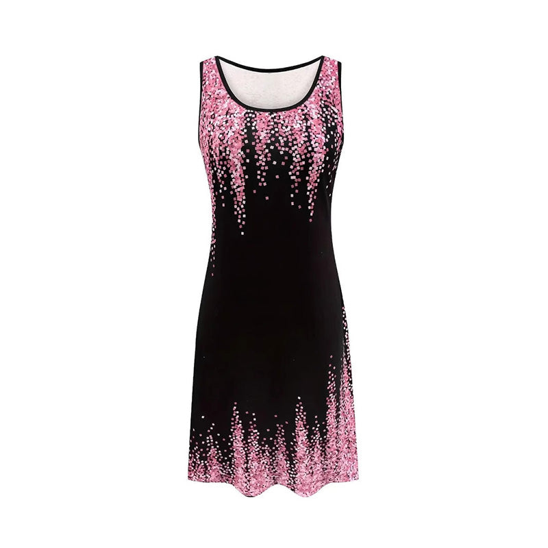 ✨Vestido de mujer moderno, sin mangas y con estampado🦋-ES