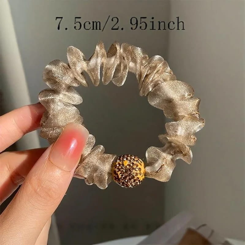 🔥✨Kup 1, a 2 dostaniesz gratis💕Eleganckie gumki do włosów z kryształkami