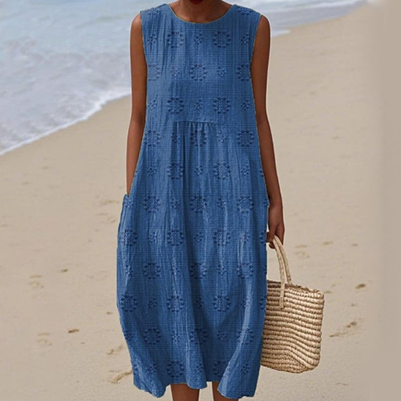 Vestido casual sin mangas para mujer-ES