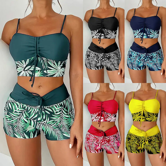 👙 Dwuczęściowy kostium kąpielowy z nadrukiem dla kobiet