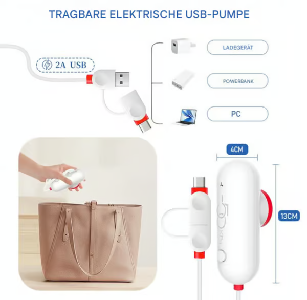 🔥 USB електрическа вакуумна компресионна торбичка