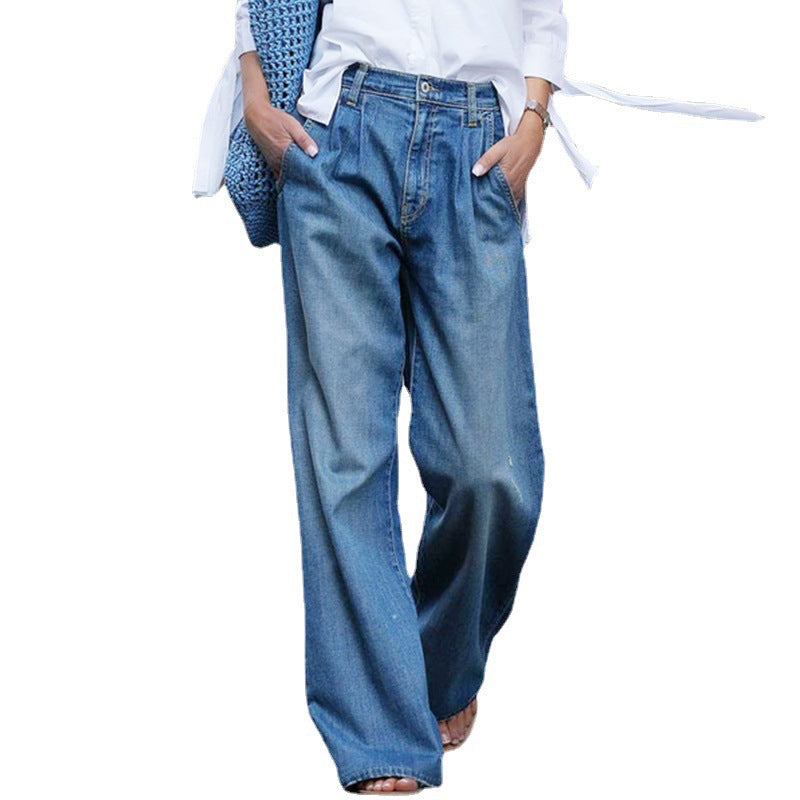 【S-3XL】👖💦Γυναικείο τζιν casual σε πλυμένο στυλ-GR
