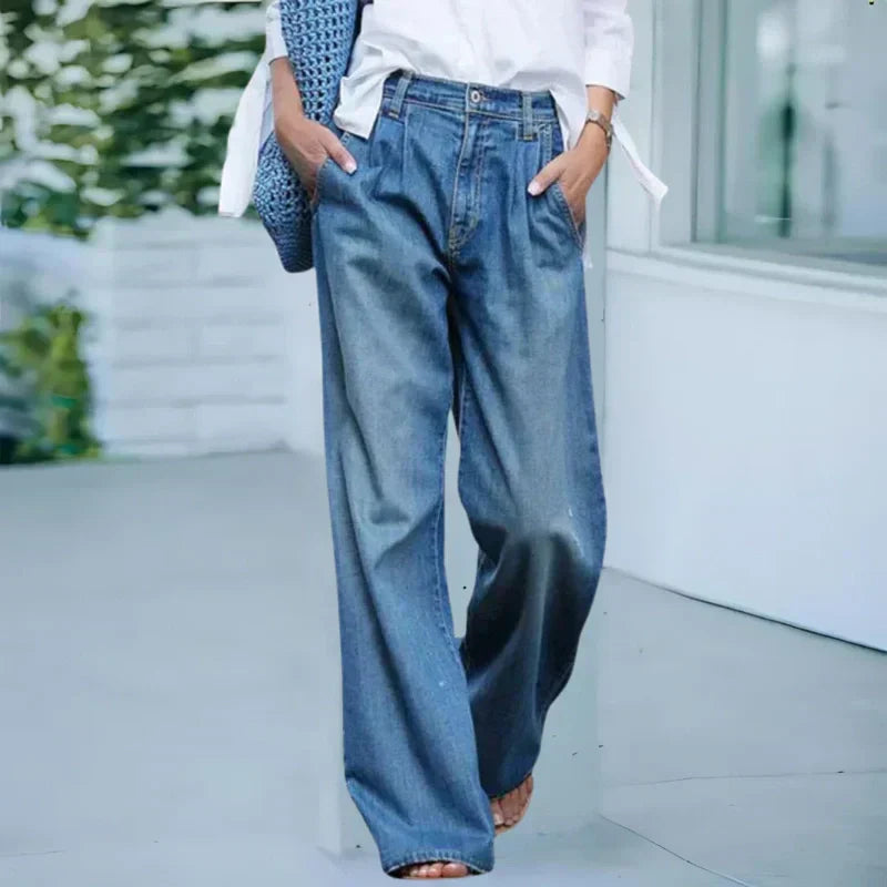 【S-3XL】👖💦Γυναικείο τζιν casual σε πλυμένο στυλ-GR