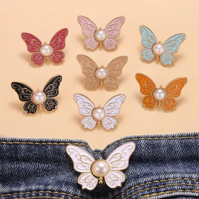 🦋Odpinana klamra regulacyjna w pasie z motylkiem👖