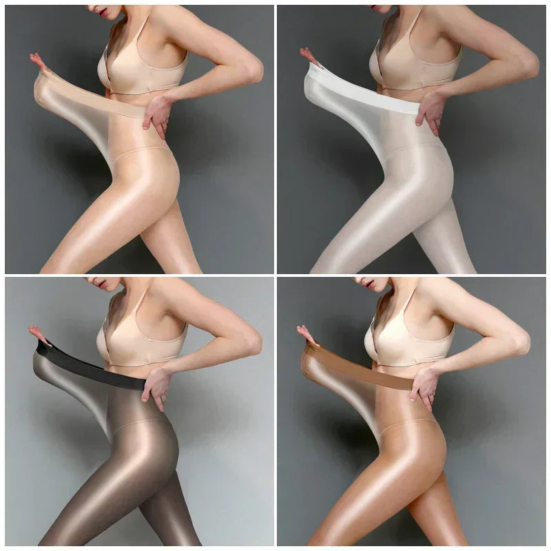 ✨Medias brillantes y transparentes para mujer-ES