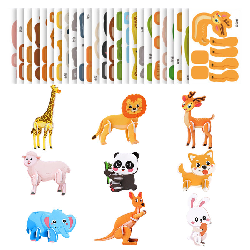 🎨Edukacyjne puzzle 3D dla dzieci