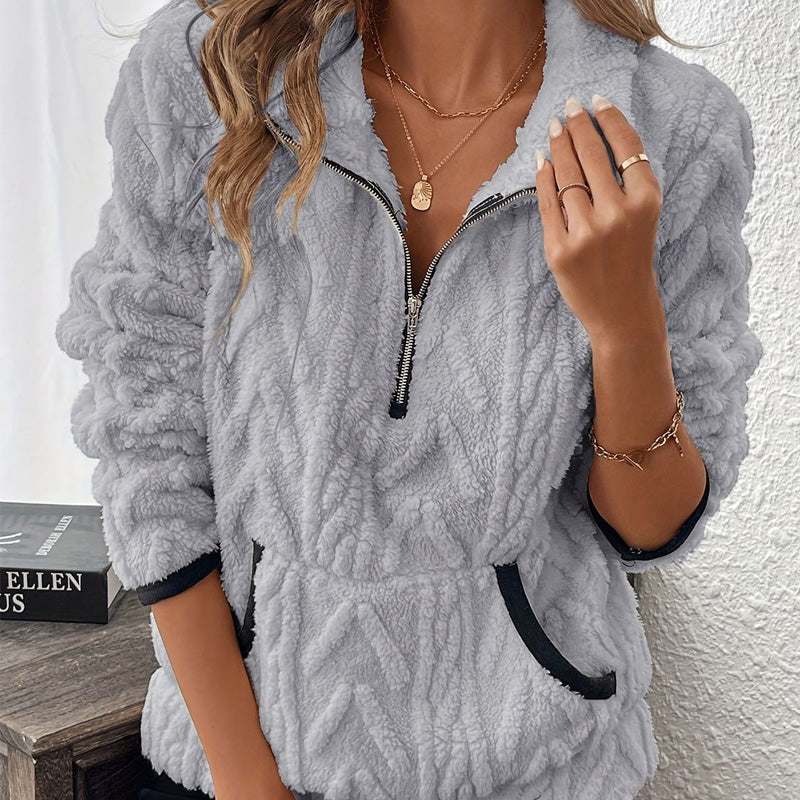 🍂Bluza z kapturem zapinana na suwak