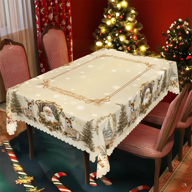 🦌Весела, класическа коледна покривка🎄🎁