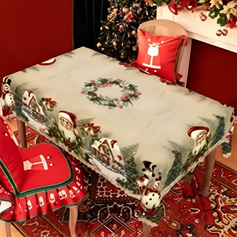 🦌Весела, класическа коледна покривка🎄🎁