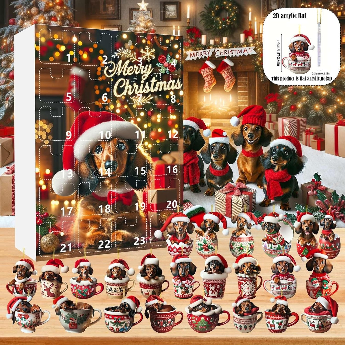 🎅Коледен адвентен календар за дакели за 2025 г.🎁