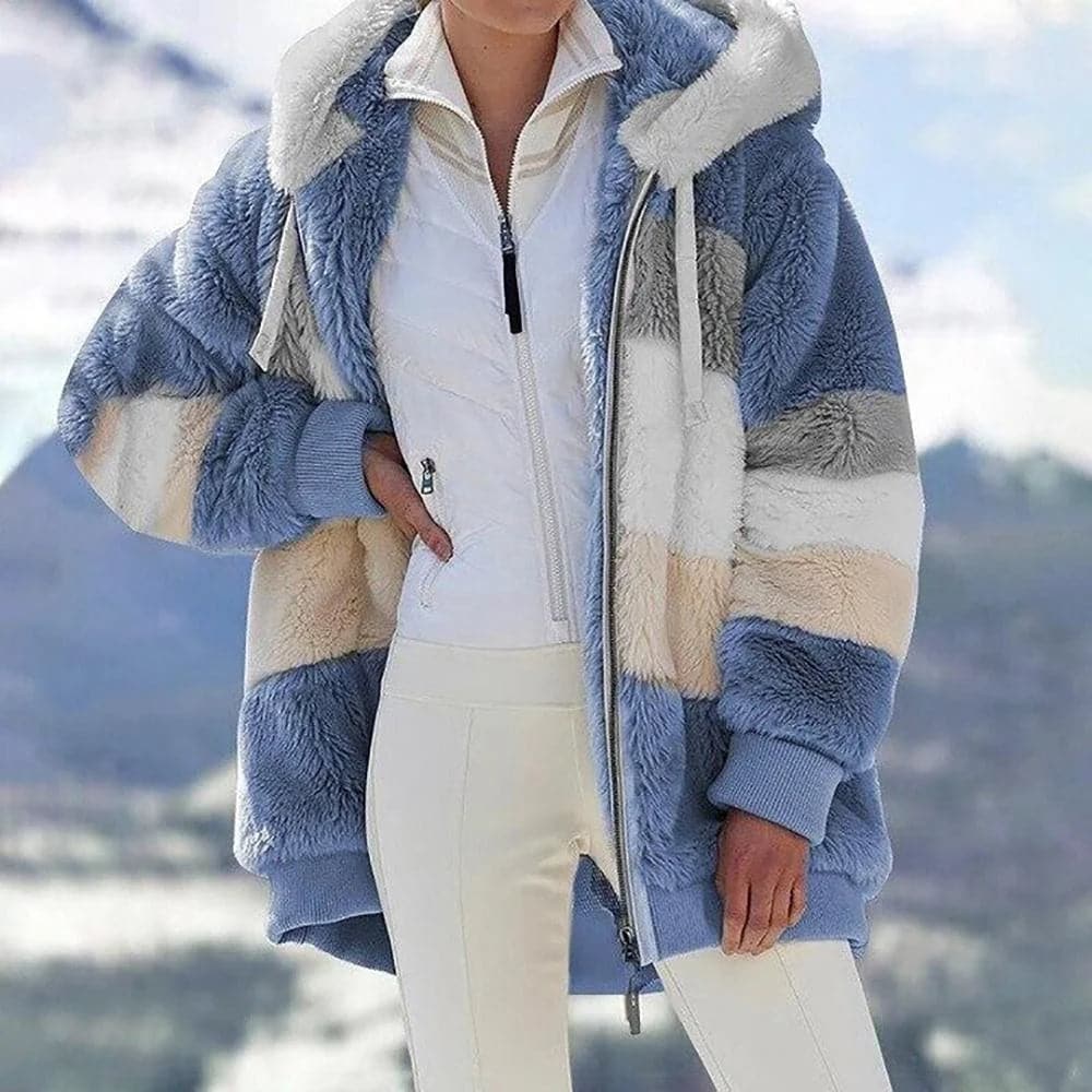 nowa bawełniana kurtka w kontrastowym kolorze