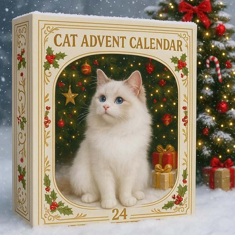 【🎁Коледна оферта🎄】Адвент календар за любители на котки за 2025.