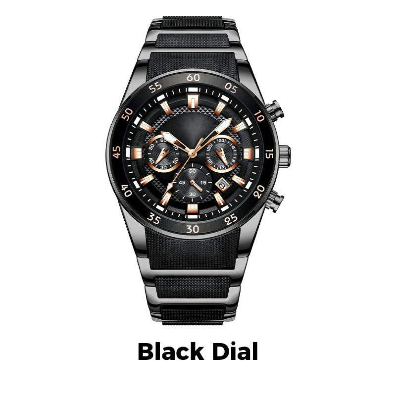 🎁 Moški vodoodporen večnamenski kvarčni ročni ura⌚