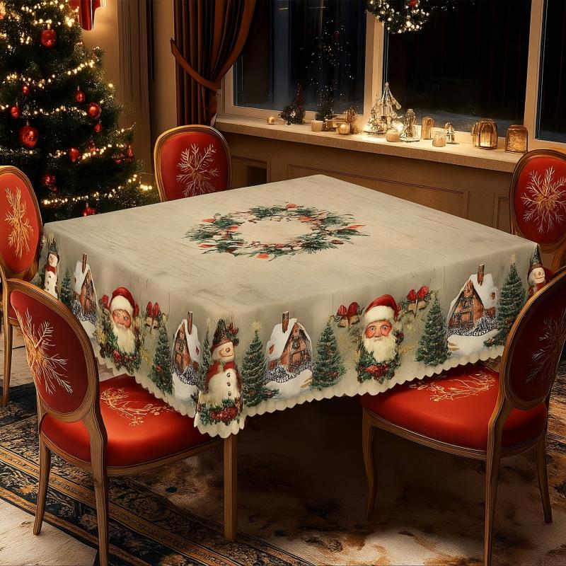 🎄🎅Mantel navideño decorativo-ES