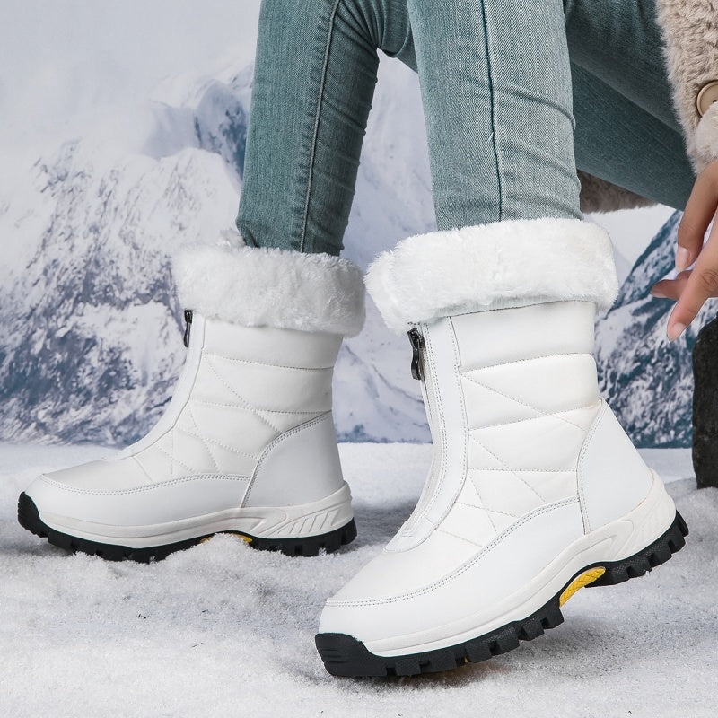 【EU36-42】❄️Zimowe damskie buty z PU z bawełnianą wyściółką i polarową podszewką