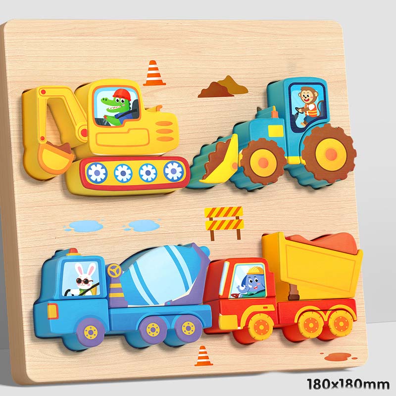 🔥Kup 2 i otrzymaj 2 gratis🦖Edukacyjne puzzle 3D z drewna