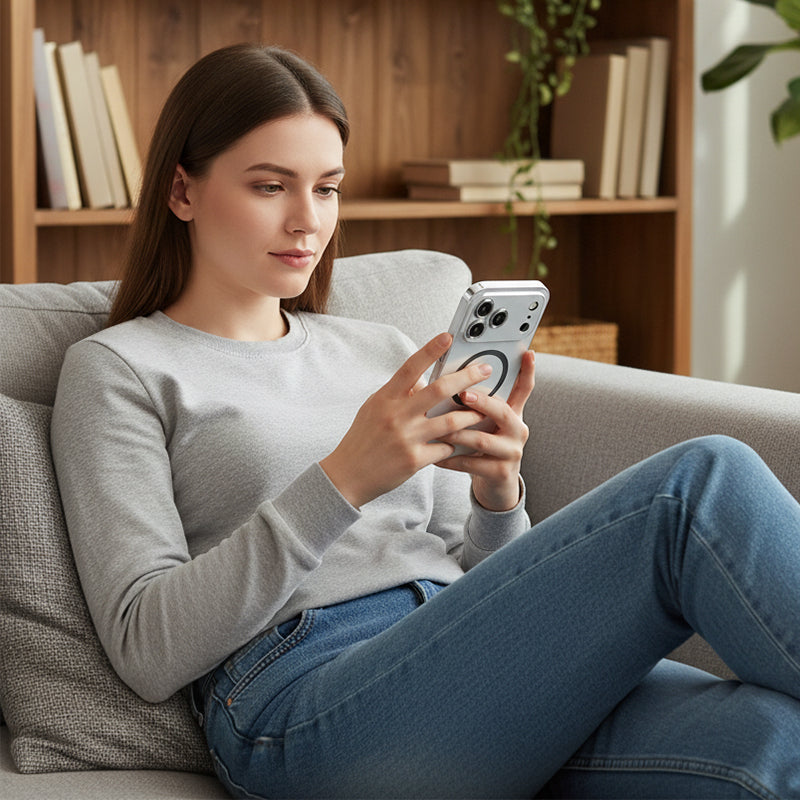 📱Магнитен метален калъф за iPhone 17 / 17 Pro / 17 Pro Max